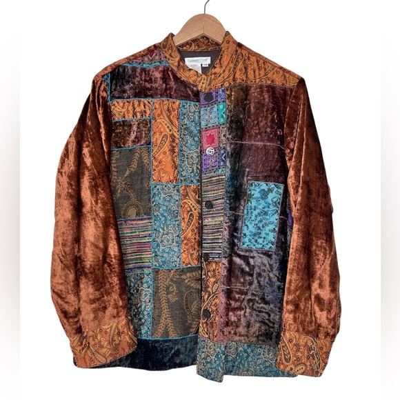 Coldwater Creek Jackets & Blazers - Coldwater Creek Velvet Patchwork Blazer Jacket Size 1X